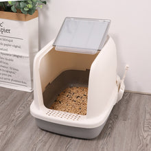 Load image into Gallery viewer, Cats Litter Box Fully Enclosed Cat litter Box Cats toilet Anti-splash Home Pet Toilet Bedpan Anti Splash Cats Litter Box
