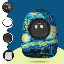 Load image into Gallery viewer, Cat Backpack Cat Carrier Fat Cat Bag Breathable Transport Travel Bag Dog Space Capsule Pet Capsule Astronaut Backpack For Pets
