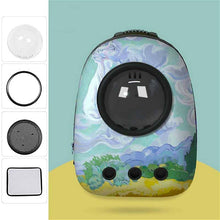 Load image into Gallery viewer, Cat Backpack Cat Carrier Fat Cat Bag Breathable Transport Travel Bag Dog Space Capsule Pet Capsule Astronaut Backpack For Pets
