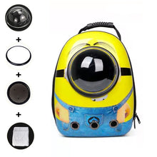 Load image into Gallery viewer, Cat Backpack Cat Carrier Fat Cat Bag Breathable Transport Travel Bag Dog Space Capsule Pet Capsule Astronaut Backpack For Pets
