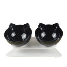 Load image into Gallery viewer, Cat Dog Bowl 15 Degrees Tilted Stainless Steel Cat Bowl safeguard Neck Puppy Cats Feeder Non-slip Crashworthiness Base Pet Bowls
