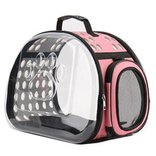 Load image into Gallery viewer, Transparent Cat Bag Travel Pet Backpack Oblique Cross Pet Out Bag Foldable Washable Backpack Litter Dualuse Capsule Shoulder Bag
