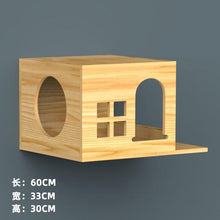 Load image into Gallery viewer, Pet cat climbing frame, pet tree house, wooden jumping platform DIY, house toy wall-mounted
