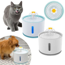 Load image into Gallery viewer, 2.4L Automatic Pet Cat Water Fountain with LED Electric USB  Cat Pet Mute Drinker Feeder Bowl Pet Drinking Fountain Dispenser
