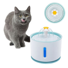 Load image into Gallery viewer, 2.4L Automatic Pet Cat Water Fountain with LED Electric USB  Cat Pet Mute Drinker Feeder Bowl Pet Drinking Fountain Dispenser
