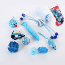 Load image into Gallery viewer, Pet Cat Toy Christmas Stocking with Small Toys Set Chewing Toys Pets Kitten Toys Multi-model Cat Toys Hot
